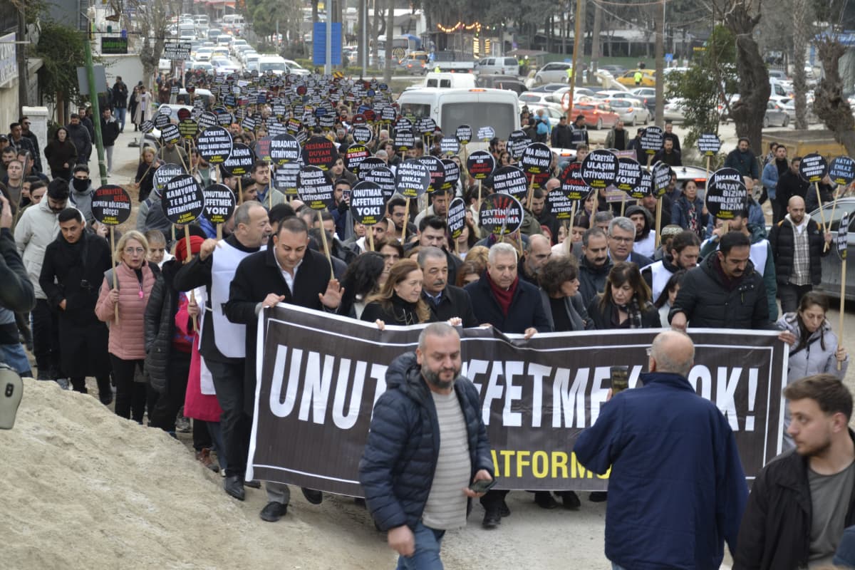 6 ŞUBAT PLATFORMU, HATAY'DA YÜRÜYÜŞ DÜZENLEDİ