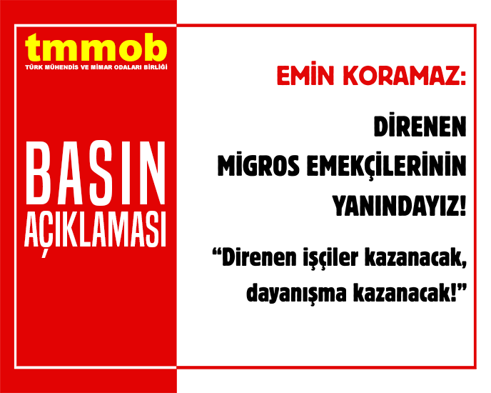 DİRENEN MİGROS EMEKÇİLERİNİN YANINDAYIZ!