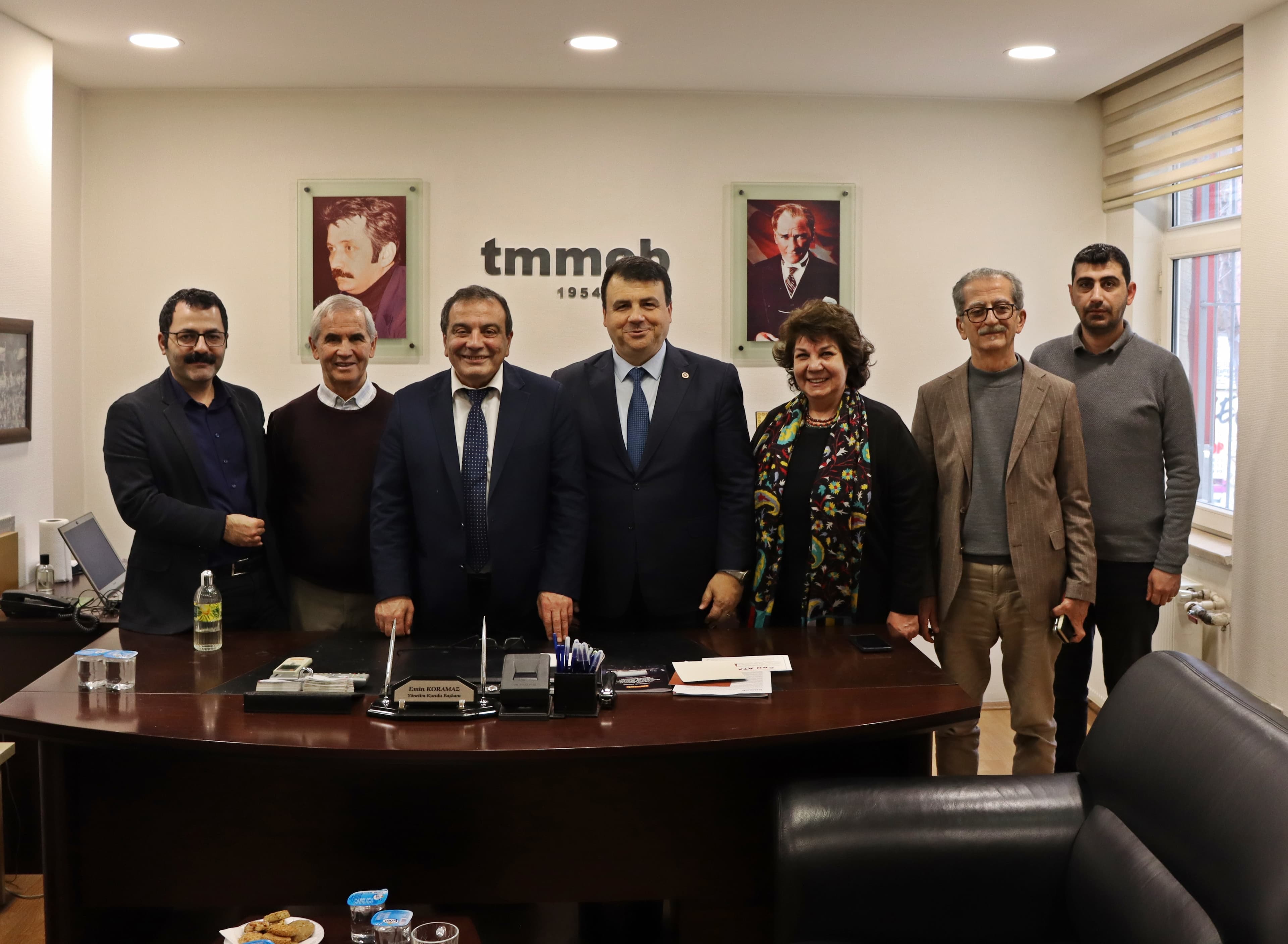 CHP MİLLETVEKİLİ HASAN ÖZTÜRK, TMMOB'Yİ ZİYARET ETTİ