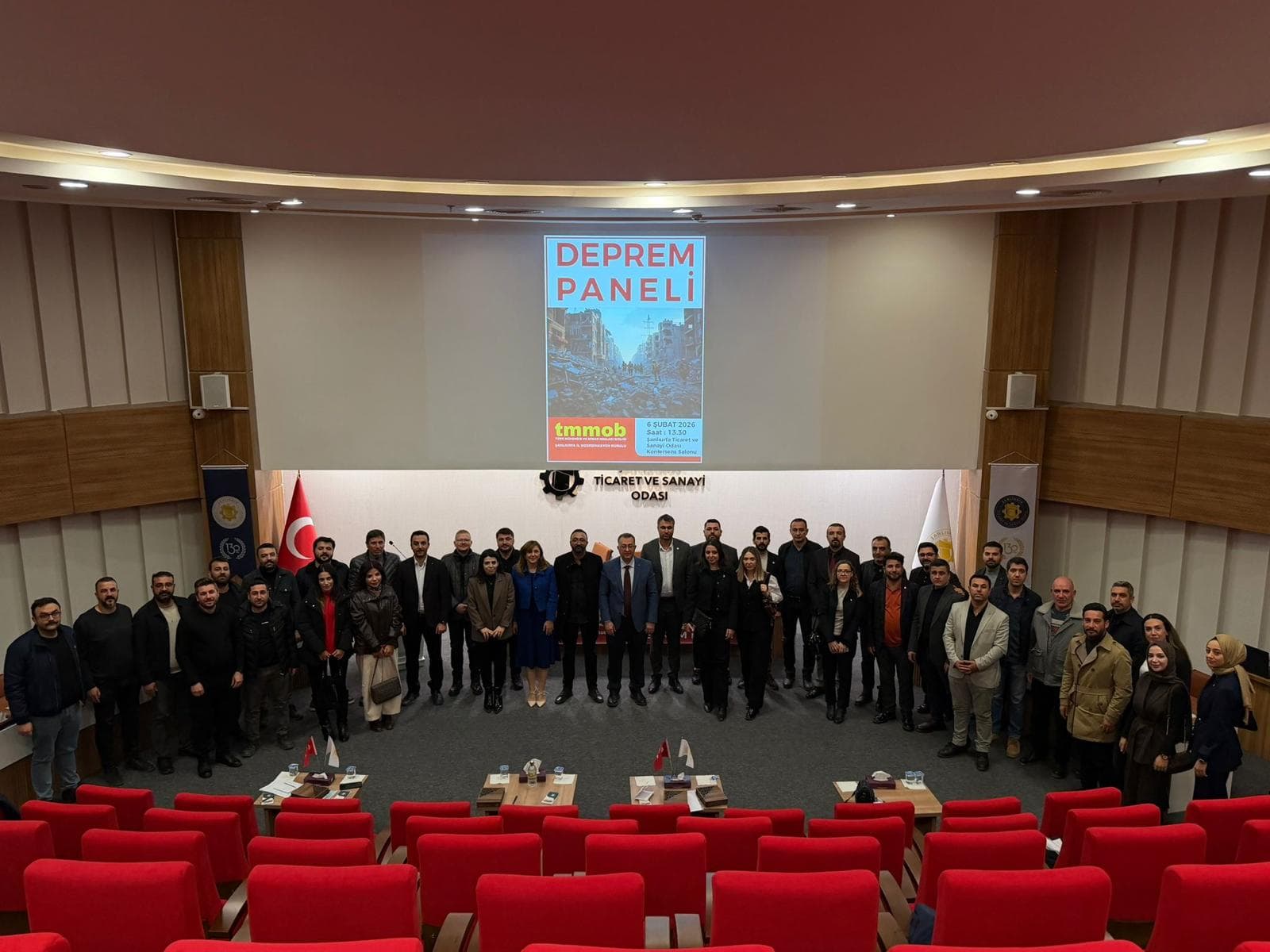 TMMOB ŞANLIURFA İKK DEPREM PANELİ VE BASIN AÇIKLAMASI GERÇEKLEŞTİRDİ
